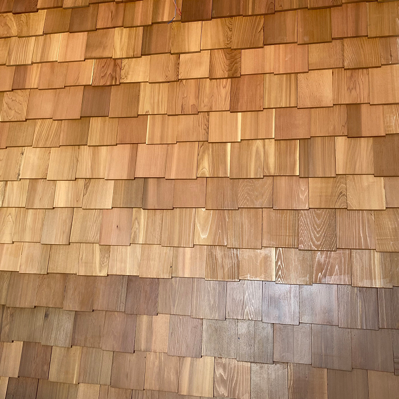 Occidentis Red cedrinum lignum Shingle