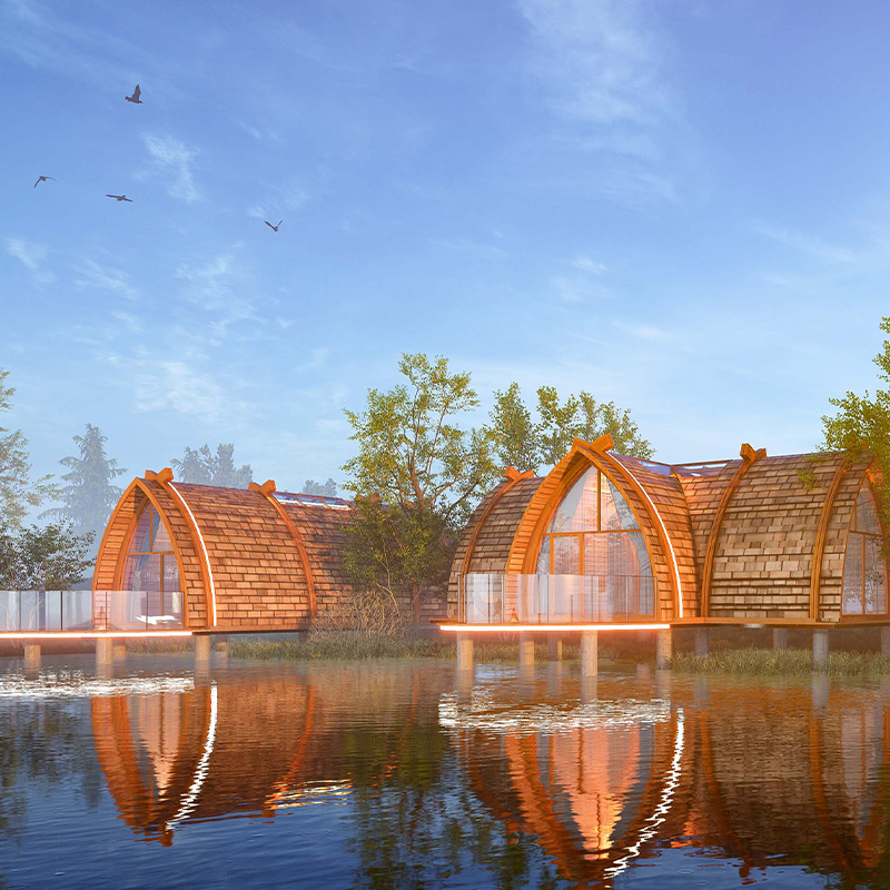 Prefabricata ligneus boathouse Prefabricata ligneus boathouse